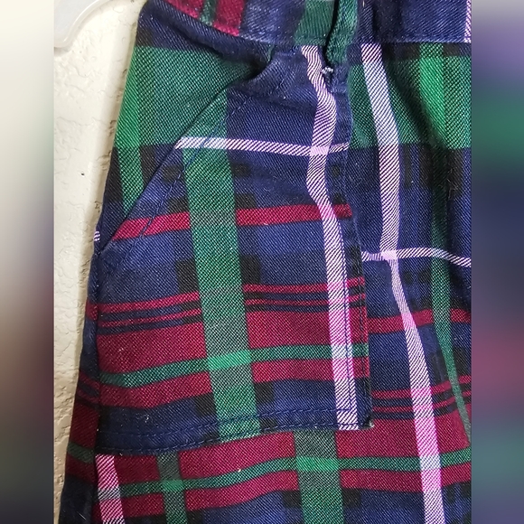 Girls Plaid Twill Zip-Milk way Size 10 - Picture 6 of 7